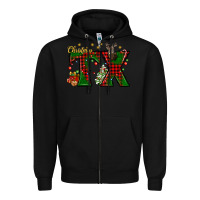 Black Christmas Texas With Deer Zipper Hoodie - BundleAndBundleShop