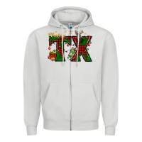 Dove Grey Christmas Texas With Deer Zipper Hoodie - BundleAndBundleShop