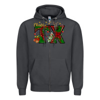 Smoke Christmas Texas With Deer Zipper Hoodie - BundleAndBundleShop