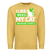 Antique Gold Cat Weed I Like My Cat Gift Premium Sweatshirt - Bettercallsaul