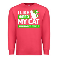 Cardinal Cat Weed I Like My Cat Gift Premium Sweatshirt - Bettercallsaul