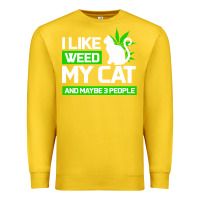 Lemon Cat Weed I Like My Cat Gift Premium Sweatshirt - Bettercallsaul