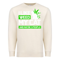 Sandshell Cat Weed I Like My Cat Gift Premium Sweatshirt - Bettercallsaul