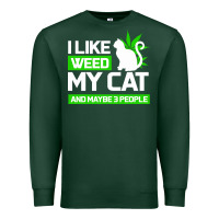 Sports Green Cat Weed I Like My Cat Gift Premium Sweatshirt - Bettercallsaul