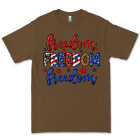 Cacao Freedom freedom freedom Premium Tee - Neo Western