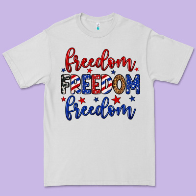 Freedom Freedom Freedom Premium Tee Designed By Neo Western