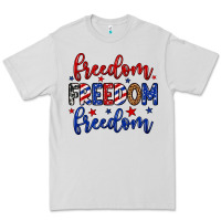 Dove Grey Freedom freedom freedom Premium Tee - Neo Western