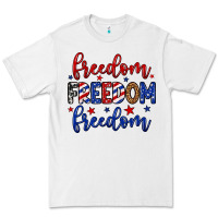 White Freedom freedom freedom Premium Tee - Neo Western