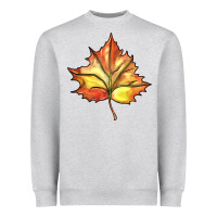 Heather Grey withered leaf Heavyweight Sweatshirt - BarkalooDesign