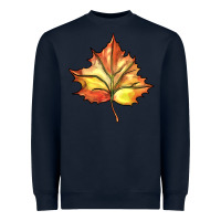 Navy withered leaf Heavyweight Sweatshirt - BarkalooDesign