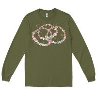 Army Green 100 days of school friendship bracelet Long Sleeve Tee - MaliasSmallBusiness