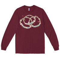 Burgundy 100 days of school friendship bracelet Long Sleeve Tee - MaliasSmallBusiness