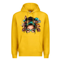 Lemon american football messy bun Premium Hoodie - texasbilliewilder