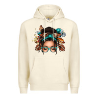 Sandshell american football messy bun Premium Hoodie - texasbilliewilder