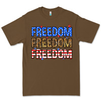 Cacao Freedom freedom freedom Premium Tee - Neo Western