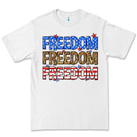 White Freedom freedom freedom Premium Tee - Neo Western