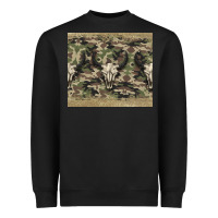 Black camouflage bull skull Heavyweight Sweatshirt - Jasminsmagicworld