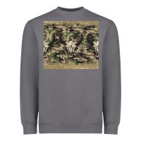 Storm camouflage bull skull Heavyweight Sweatshirt - Jasminsmagicworld