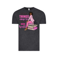 Vintage Black good things come to those who hustle Vintage Tee - NancyCooperArtShop