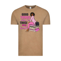 Vintage Coffee good things come to those who hustle Vintage Tee - NancyCooperArtShop