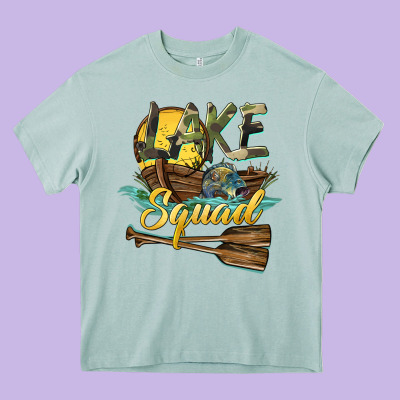 Lake Squad Heavy Core Tee Designed By Barkaloodesign