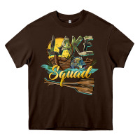 Chocolate Brown lake squad Heavy Core Tee - BarkalooDesign
