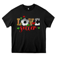Black love soccer Heavy Core Tee - Zillion Design Studio