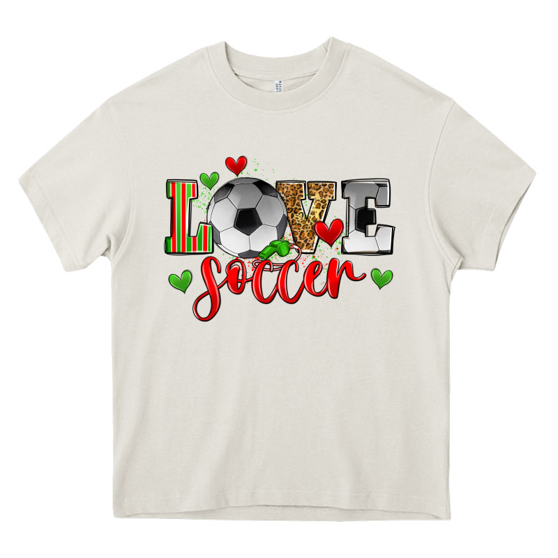 Love Soccer Heavy Core Tee by Zillion Design Studio | Teevron