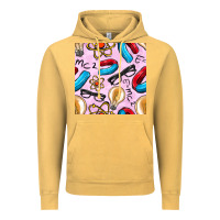 Vintage Mustard physics seamless pattern Vintage Hoodie - BundleAndBundleShop