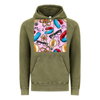 Vintage Olive physics seamless pattern Vintage Hoodie - BundleAndBundleShop