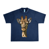 Navy giraffe head Urban Heavy Tee - LillyAllenDesigns