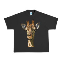 Pigment Black giraffe head Urban Heavy Tee - LillyAllenDesigns