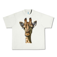 Pistachio giraffe head Urban Heavy Tee - LillyAllenDesigns