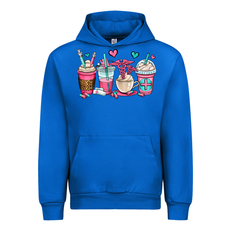 Nurse Coffee Cups Urban Hoodie by OliviaCreatesArt | Teevron