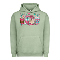 Pigment Oil Green nurse coffee cups Urban Hoodie - OliviaCreatesArt