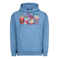 Pigment Pebble Blue nurse coffee cups Urban Hoodie - OliviaCreatesArt