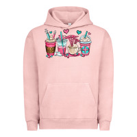 Pigment Salmon nurse coffee cups Urban Hoodie - OliviaCreatesArt