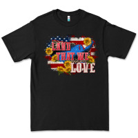 Black Land that we love 4th of july Premium Tee - CowGirlArtShop