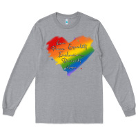 Heather Grey kindness equality peace love inclusion diversity h Long Sleeve Tee - MaliasSmallBusiness