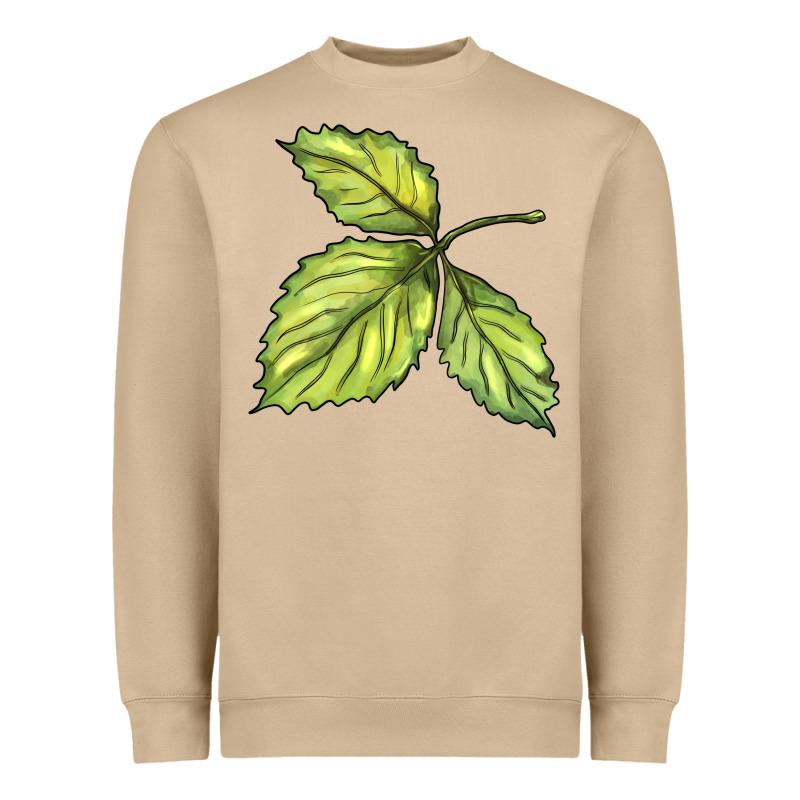 Green Leaf Heavyweight Sweatshirt by BarkalooDesign | Teevron