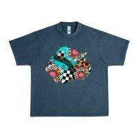 Midnight Navy race sunflower patches Urban Heavy Tee - AdoDesignShop