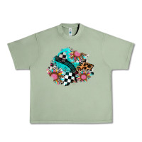 Oil Green race sunflower patches Urban Heavy Tee - AdoDesignShop