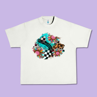 Race Sunflower Patches Urban Heavy Tee Designed By Adodesignshop
