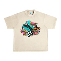 Sandshell race sunflower patches Urban Heavy Tee - AdoDesignShop
