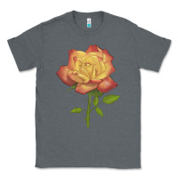Charcoal Heather rainbow's end rose Classic Tee - LillyAllenDesigns