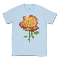 Dusty Blue rainbow's end rose Classic Tee - LillyAllenDesigns
