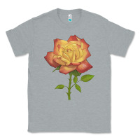 Heather Grey rainbow's end rose Classic Tee - LillyAllenDesigns