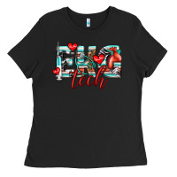 Black ekg tech Ladies Tee - texasbilliewilder