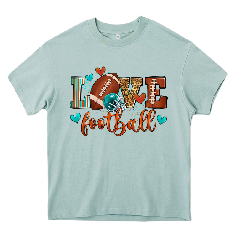 Love Football Heavy Core Tee by Zillion Design Studio | Teevron