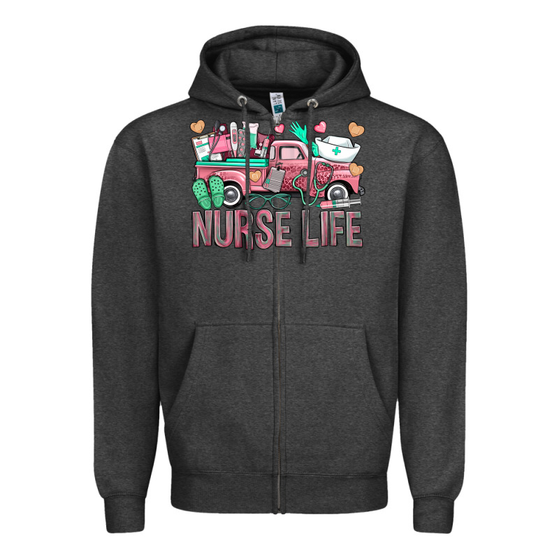 Nurse Life Truck Zipper Hoodie by BundleAndBundleShop | Teevron